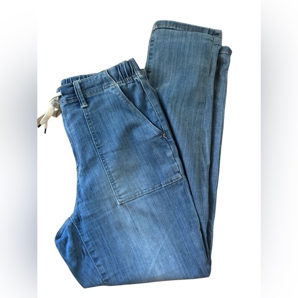 Judy Blue Women's High Waist Pull On Jogger Jeans Sz 11/30 Drawstring Pockets - Picture 4 of 7